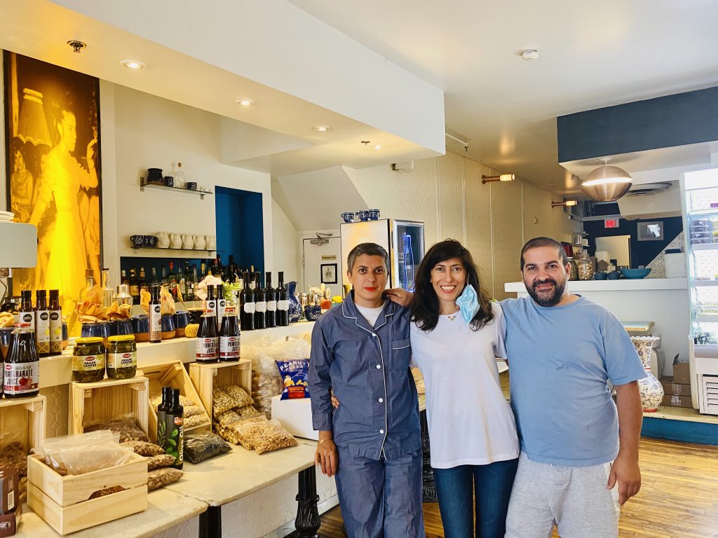 Samira Mohyeddin and the co-owners of Banu in Toronto, Ontario.